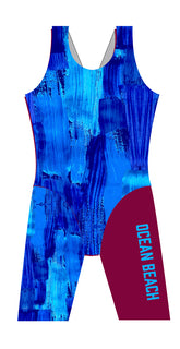 Ocean Beach SLSC Girls Leg Suit - FashionFishDesigns